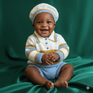 Ensemble "Petit Matelot" au Crochet (3 Pièces)