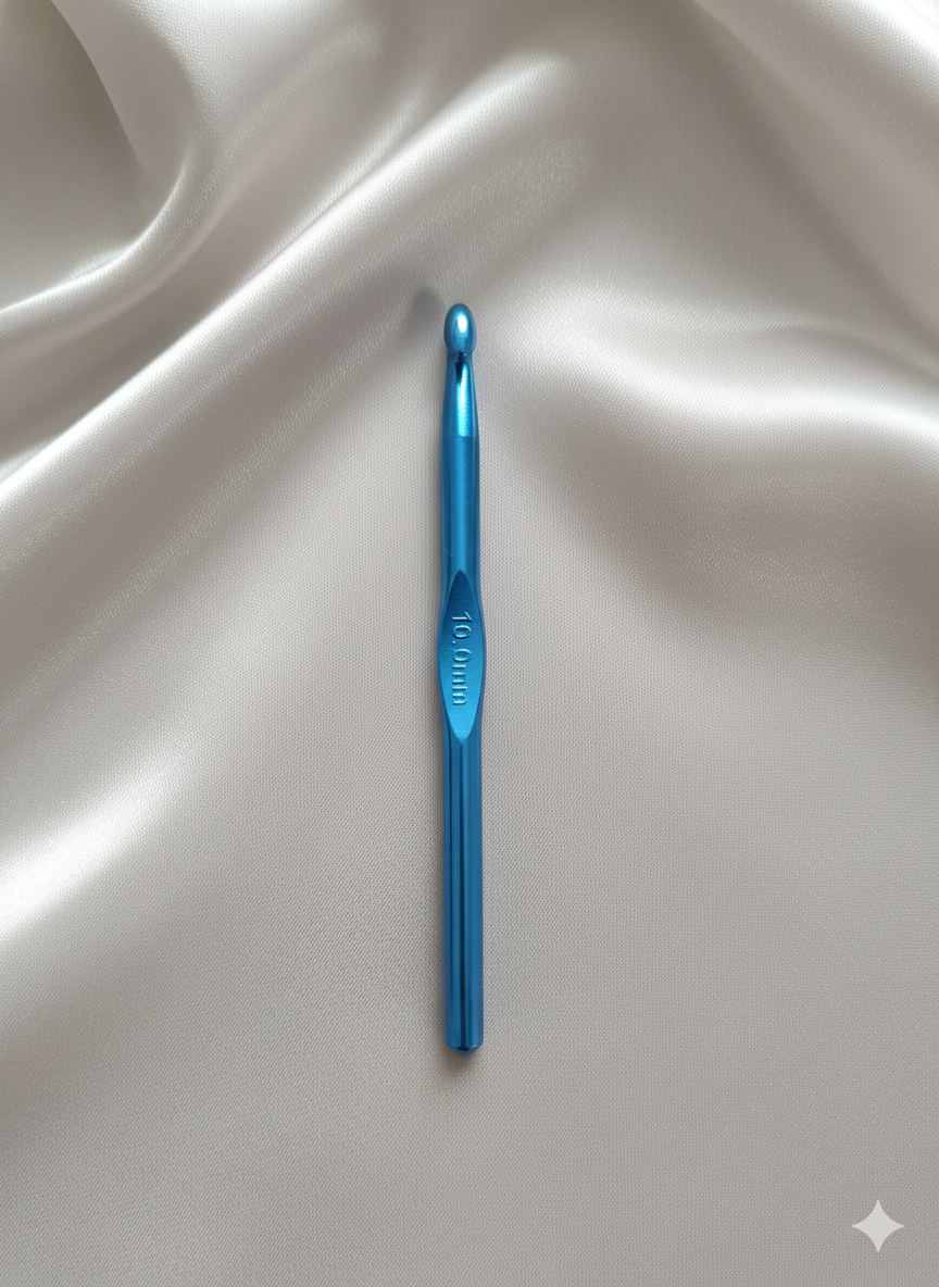 crochet aluminium bleu 10.0 mm