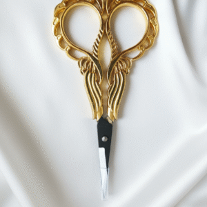 Ciseaux de Broderie ou de Couture Vintage en Acier Inoxydable Orchidée , Or Luxueux