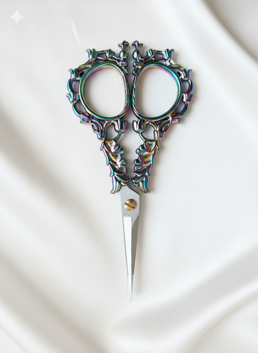 Ciseaux de Broderie ou de Couture Vintage en Acier Inoxydable - Fantaisie