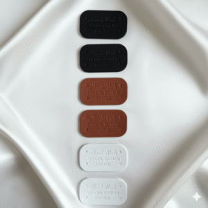 lot de 6 Étiquettes en simili cuir "hand made special edition for you" taille 3.8 x 2.5 cm