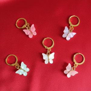 🦋 marqueurs de mailles fantaisie 'papillon nacré' (lot de 5)