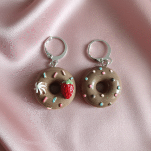 lot de 2 marqueurs de mailles "donuts au chocolat" – touche gourmande et unique