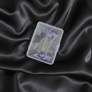 50 Épingles de couture tête chauve souris | aiguilles décoratives noir & violet pour diy