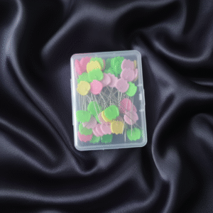 100 Épingles de couture tête tulipe | aiguilles décoratives multicolores pour quilting & diy