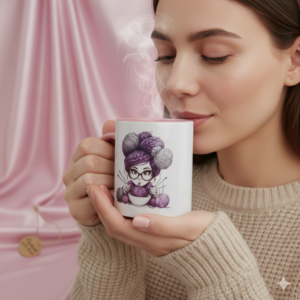 Mug "Boule de laine" – Transformez votre moment de détente. – Image 2