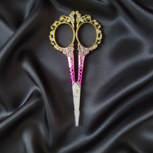 Ciseaux de Broderie ou de Couture Vintage en Acier Inoxydable  Or et Rose
