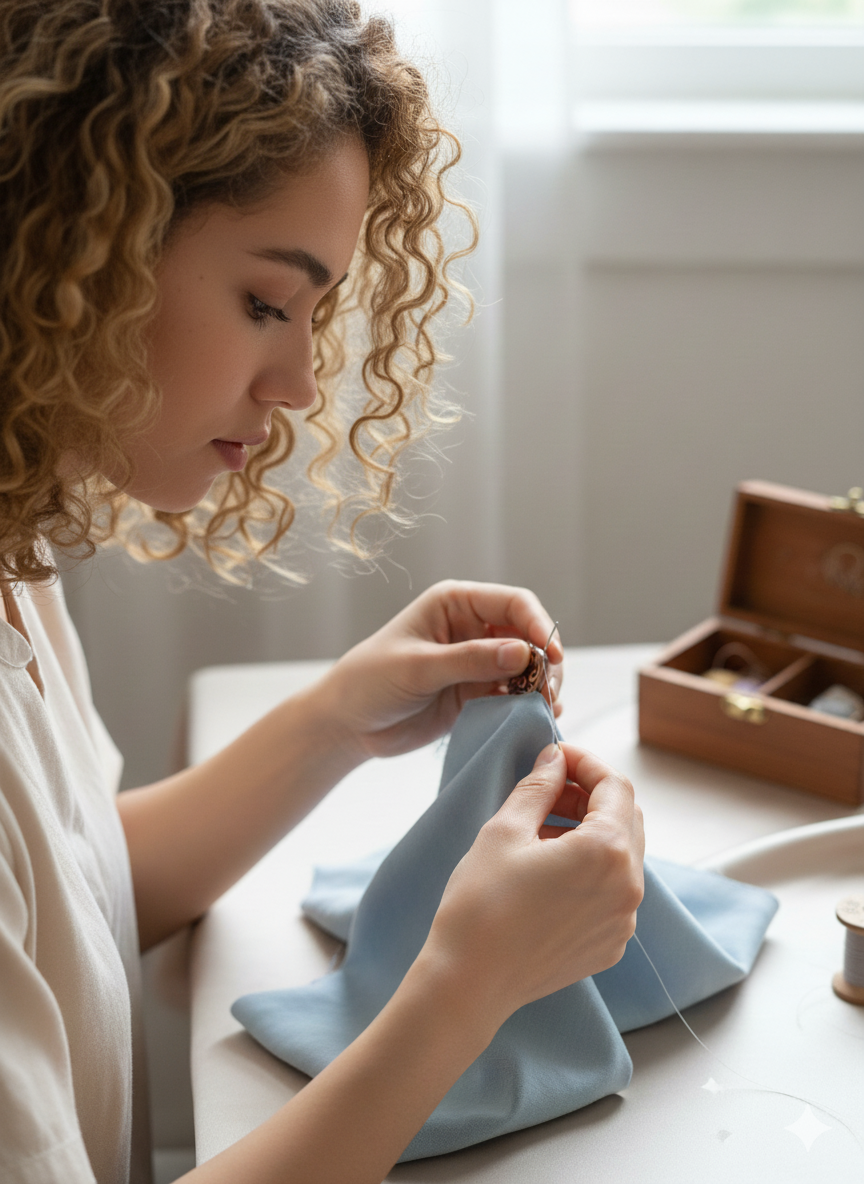 Enfile-Aiguille Automatique Stylisé (Bronze, Argent et Doré) – Image 4