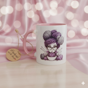 Mug "Boule de laine" – Transformez votre moment de détente.