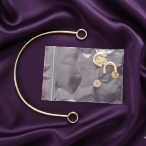 anse de sac rigide demi lune | finition or poli