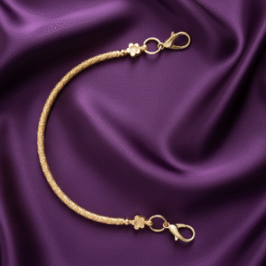 dragonne de sac courte pailletée (mousquetons inclus)