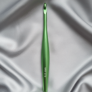 Crochet Ergonomique en Aluminium – Vert Pomme Éclatant – 6.5 mm